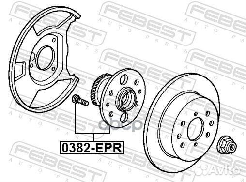 Ступица 0382-EPR 0382-EPR Febest