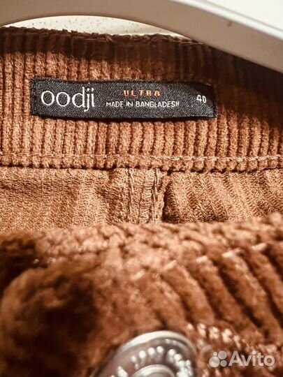 Вельветовые джинсы Oodji 40