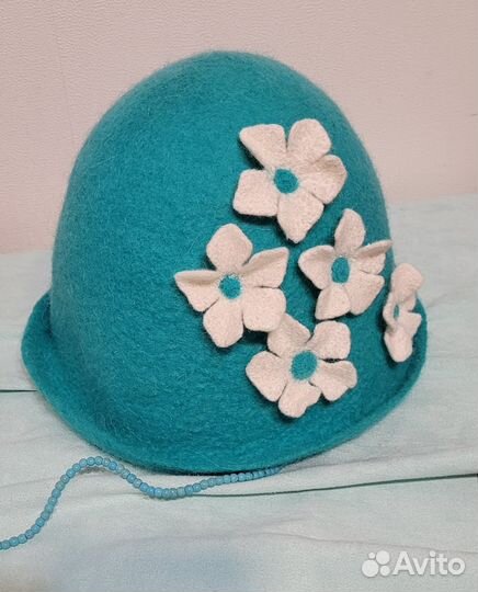 Шапка валяная для бани