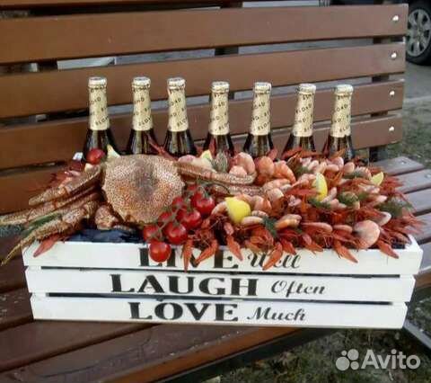 Букет из краба, раков