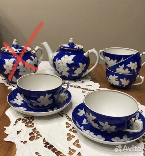 Сервиз чайный Яблоневый цвет СССР 1967 Дулево