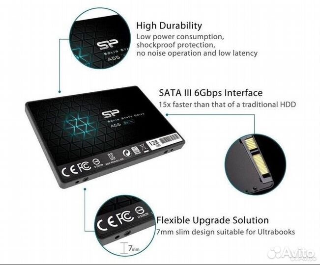 Твердотельный накопитель Silicon Power Ace A55 128