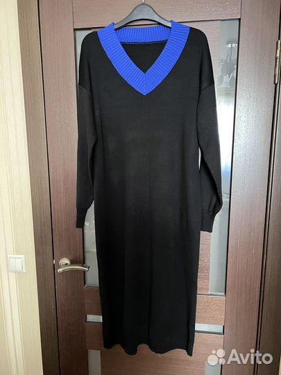 Трикотажное платье новое на размер 52-56