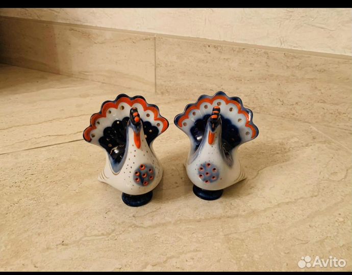 Фарфоровые статуэтки СССР лфз перечницы