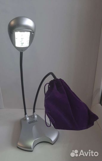 Лампа гибкая настольная с лупой