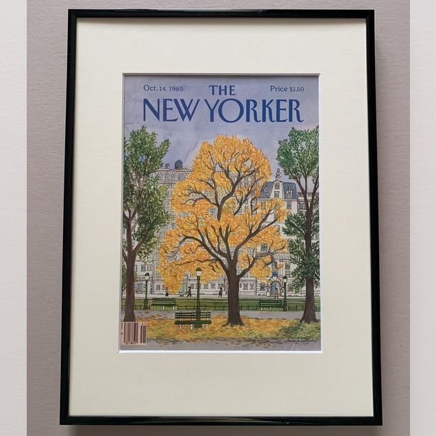 Oct.1985. Постер из обложки журнала New Yorker