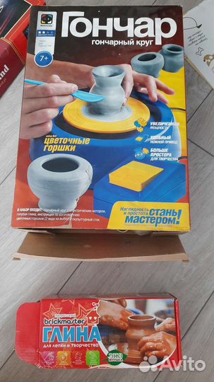 Детские игры. Пазлы, конструктор, гончарный круг