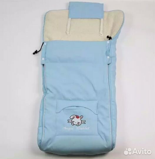 Меховой мешок для коляски бу
