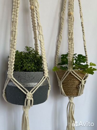 Подвес для кашпо макраме бохо