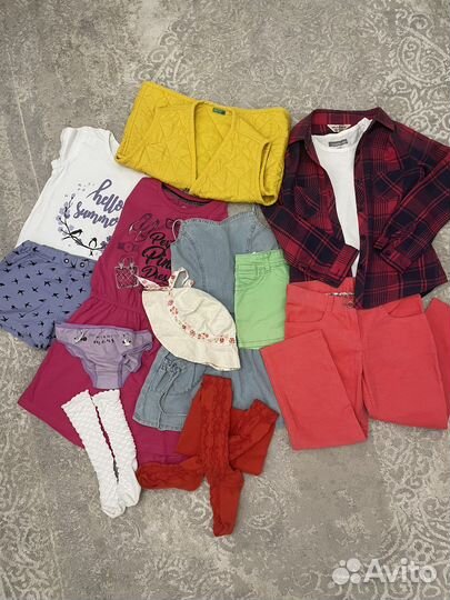 Вещи на девочку пакетом 128р