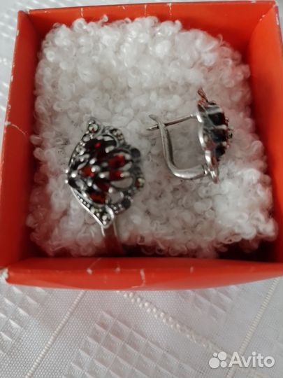 Серьги серебро СССР ретро