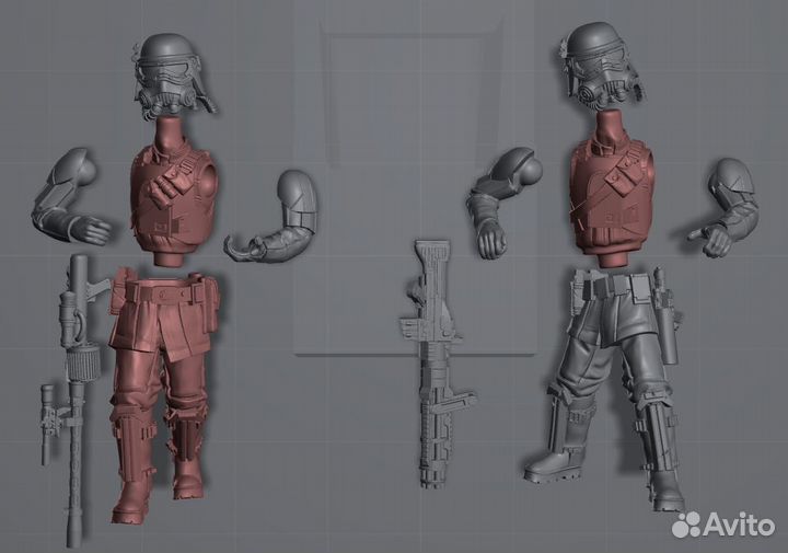 Star wars legion Imperial Heavy Swamp troopers