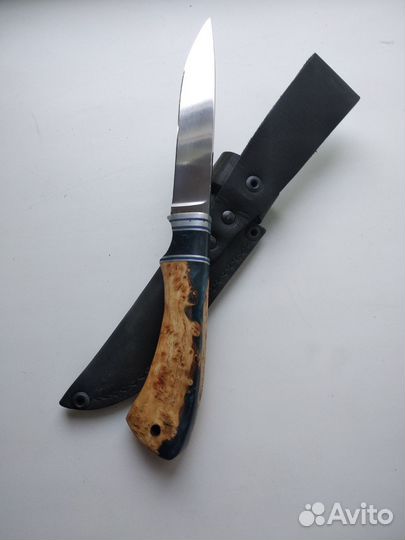 Нож охотничий ручной работы,стальх х12мф,125,3,2,2