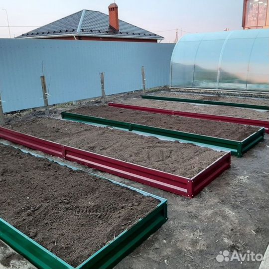 Ограждения для грядок, металлические грядки