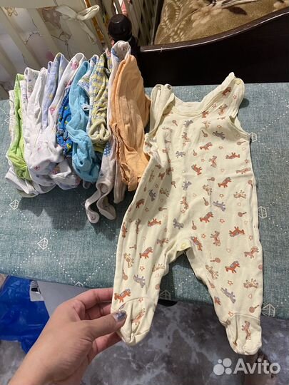 2 пакета вещей 0-3мес