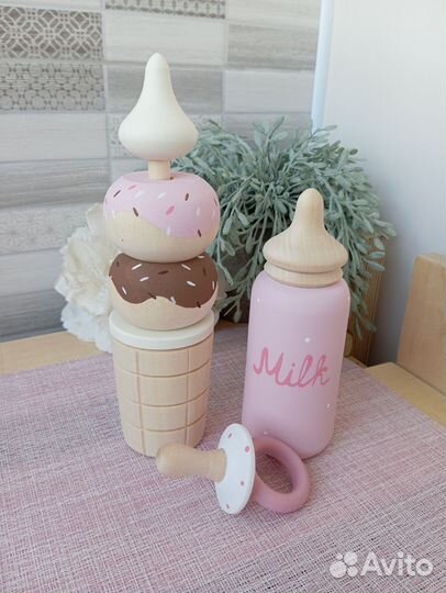 Чайный сервиз деревянный