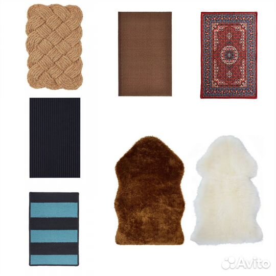 Новые шкуры и придверные коврики Икеа
