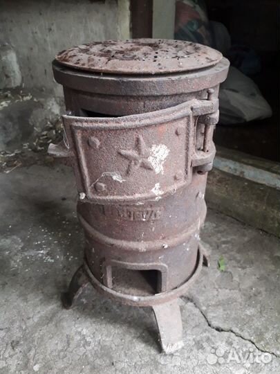 Печь буржуйка чугунная СССР