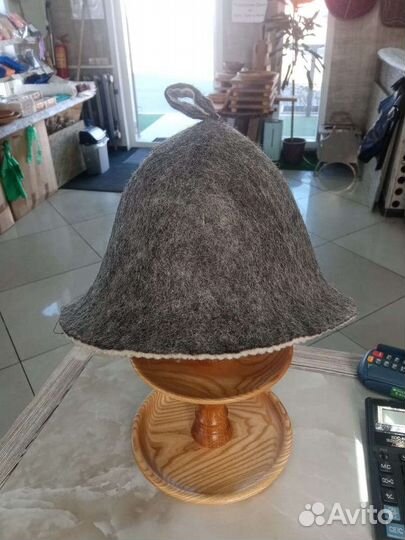 Шапка для бани из натурального войлока