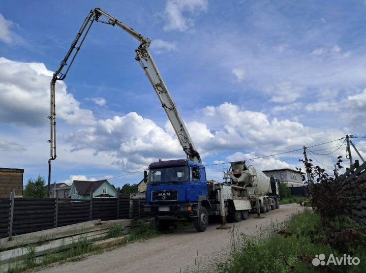 Бетононасос в аренду стреловой + линейный