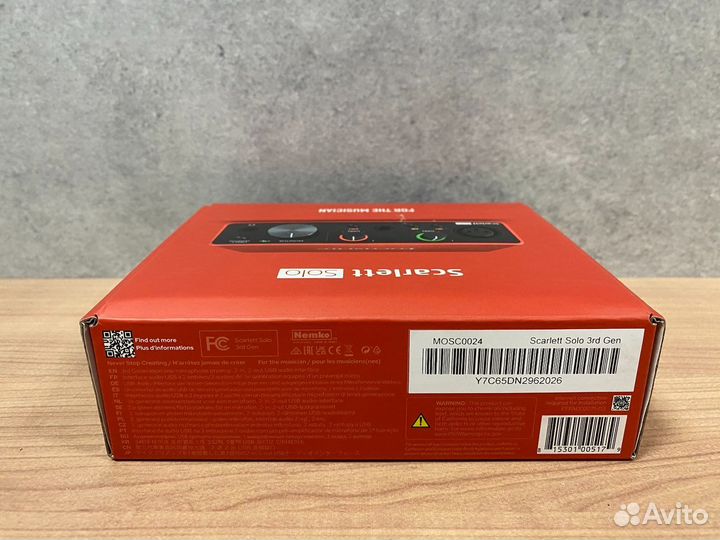 Focusrite Scarlett Solo 3rd Gen (вскрытая)