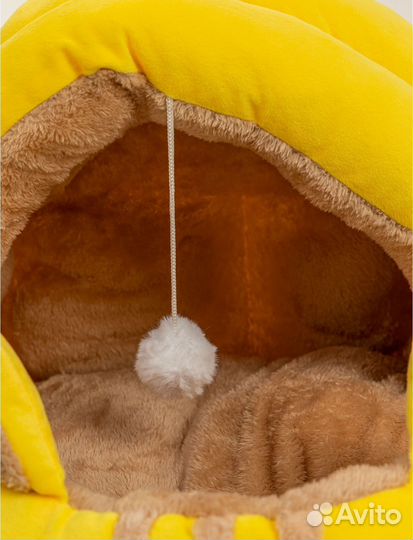 Домик для кошки / собаки с игрушкой, 35х35х32 см