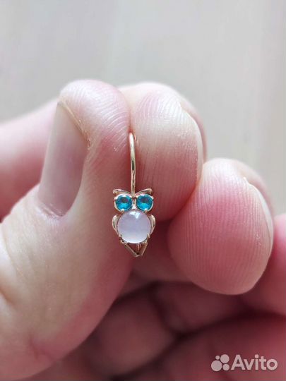 Детские золотые серьги