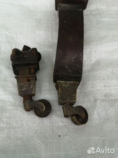 Колесики мебельные ретро, колёсики рояльные ретро