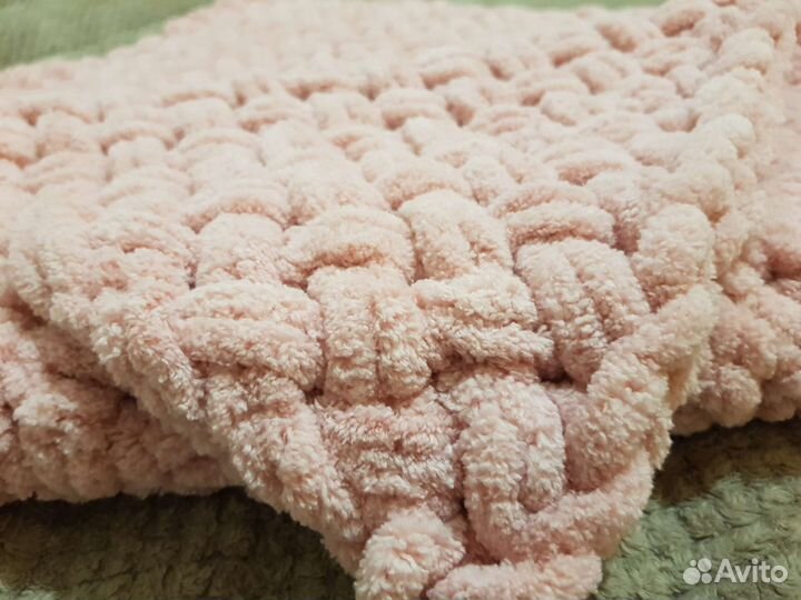 Плед детский вязаный ручная работа