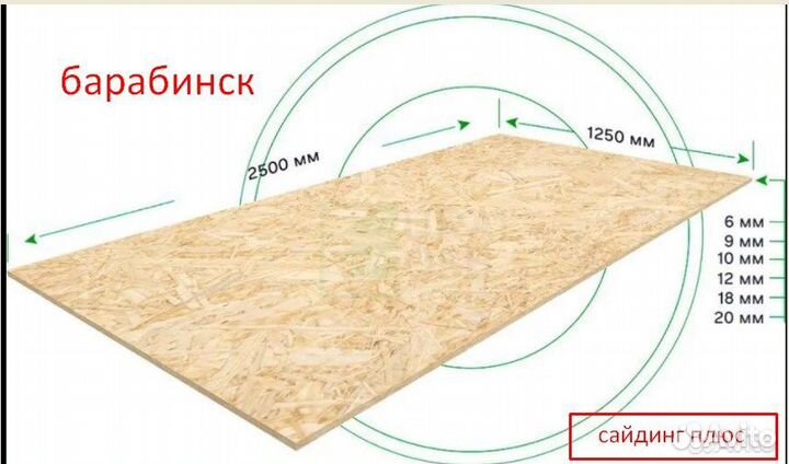 Осв - плиты 6мм 9мм