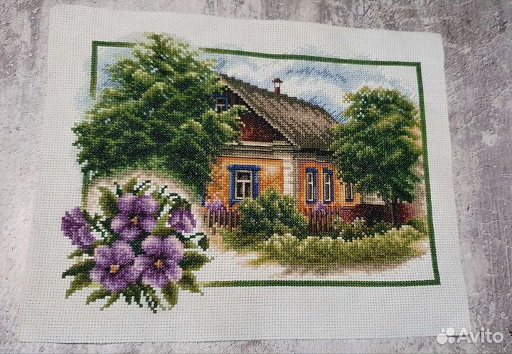 Картина вышитая крестом