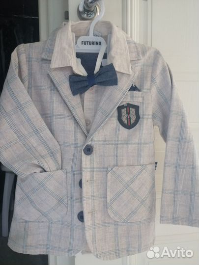 Костюм тройка с бабочкой 110-116р