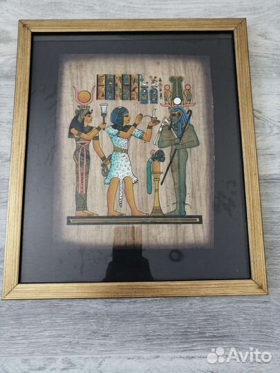 Картина на папирусе из Египта