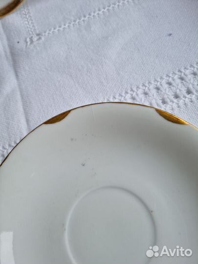 Чайная пара Jaeger & Co Бавария антикварная