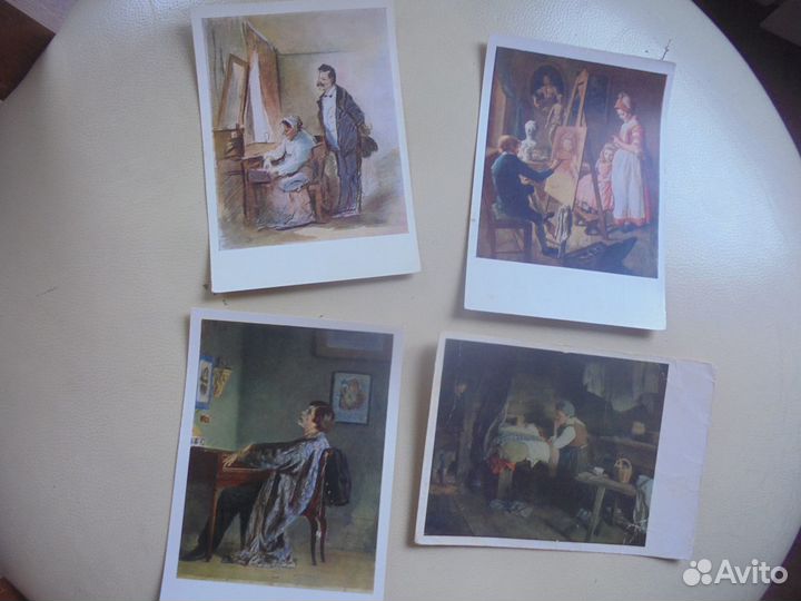 Картины Русских худ 1950-е Изогиз мал тираж