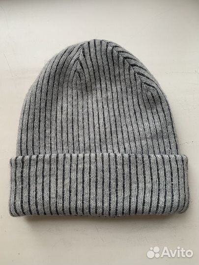 Шапка зимняя бини с шерстью женская/ мужская