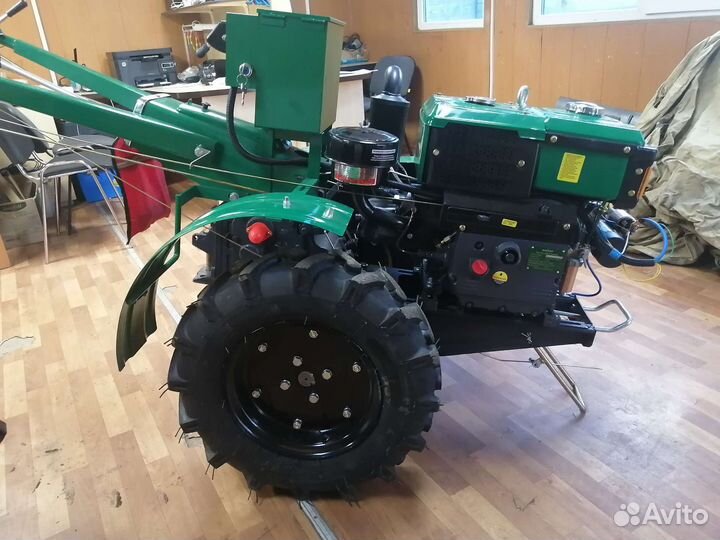 Мотоблок дизельный файтер 15 DE с фрезой