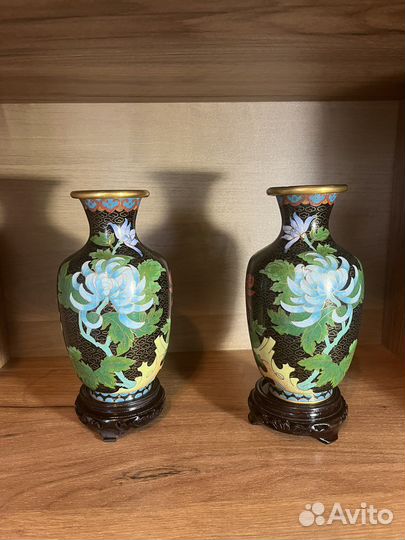 Ваза китайская клуазоне