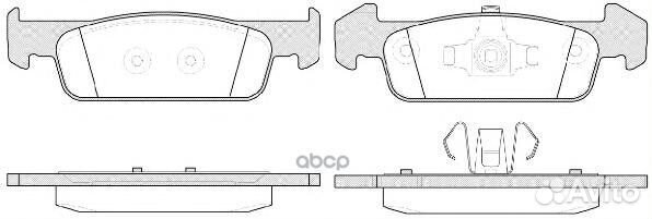 1540 10 колодки дисковые передние Dacia Logan