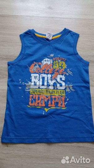 Футболки майка летние новые для мальчика 122-128