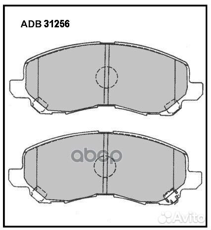 Колодки передние mitsubishi Galant/Lancer/Space