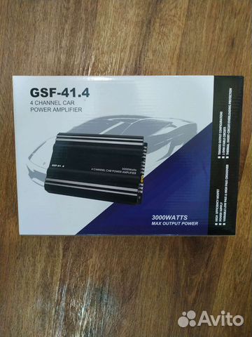 Новый. Мощный усилитель 4х канальный