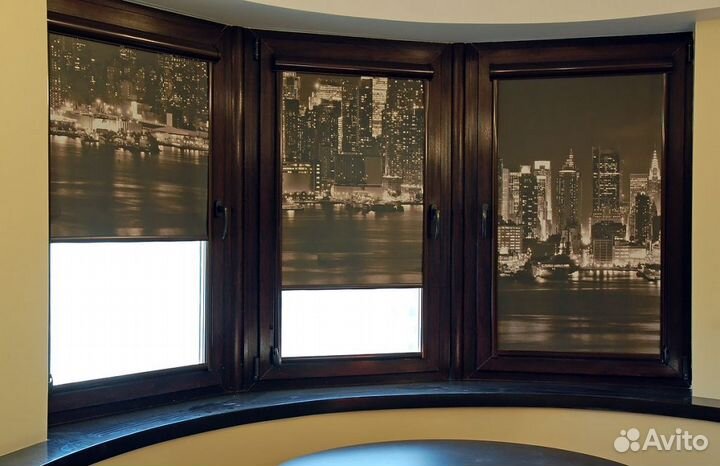 Жалюзи и рулонные шторы Фотопечать