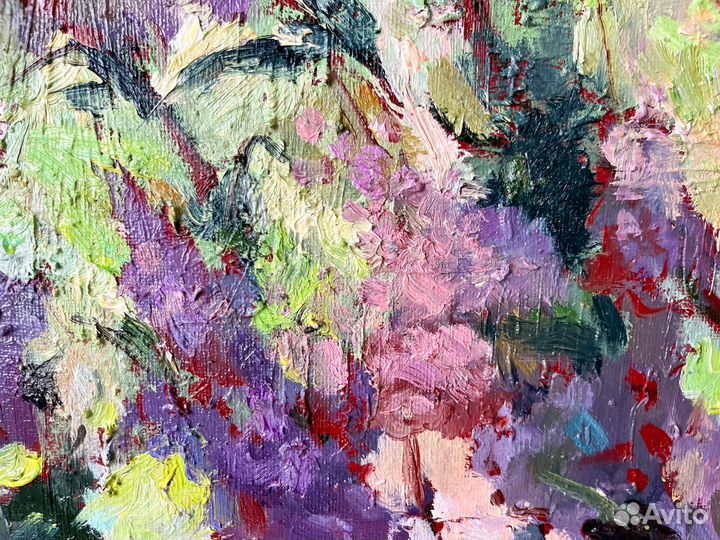 Персидская сирень картина маслом авторская