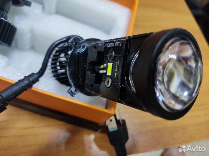 Светодиодные лампы led H4 с линзой