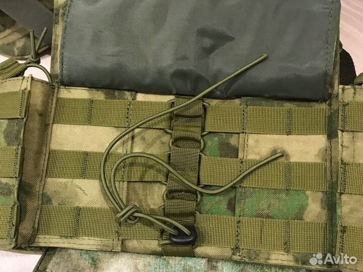 Бронежилет разгрузка плитник с навесным мох