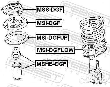 Пыльник амортизатора mshb-DGF mshb-DGF Febest