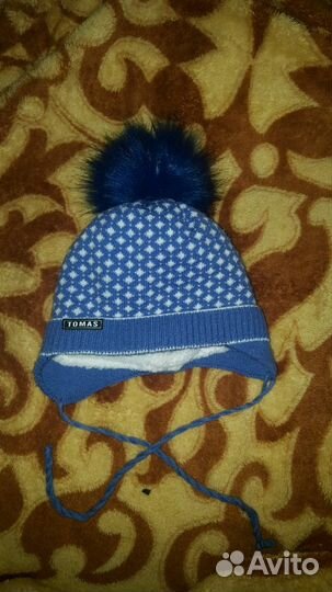Зимняя шапка для мальчика на год