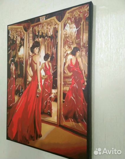 Интерьерная картина по номерам на холсте