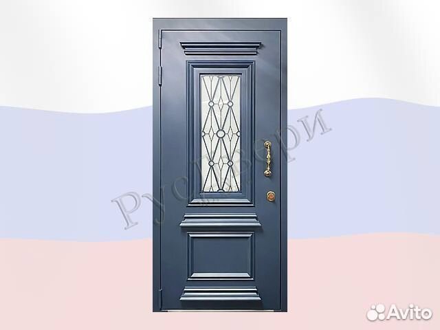 Утепленная входная дверь с багетами для дома